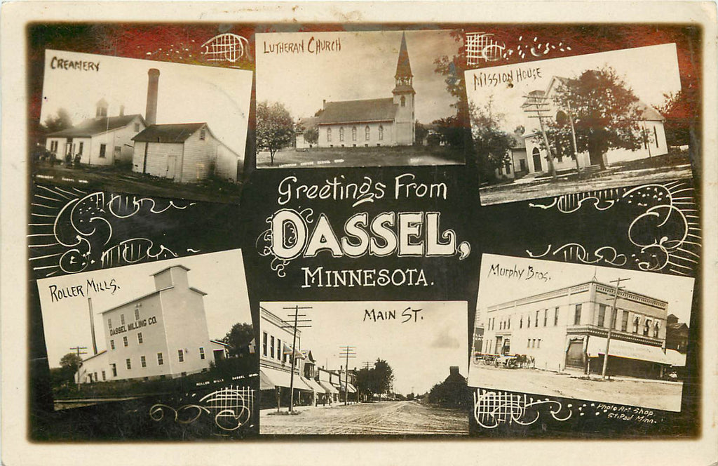 Dassel - Minnesota - MN - Real Photograph MULTI-View - 1909