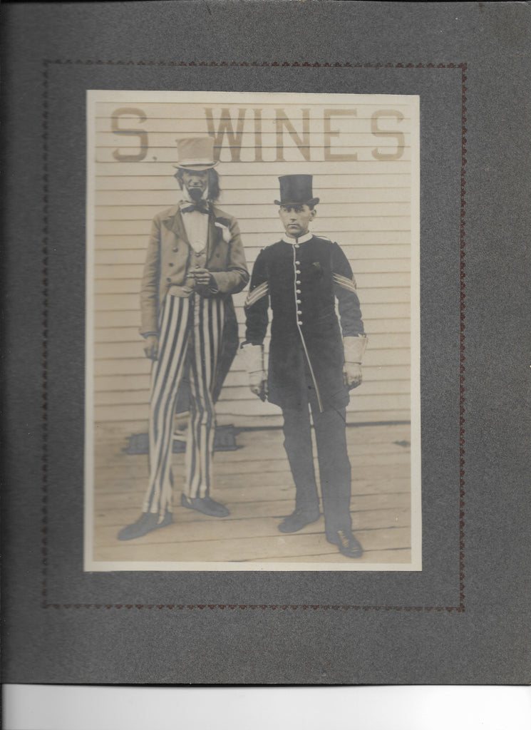 Cabinet Photograph - German Day 1904 - Uncle Sam - Soldier