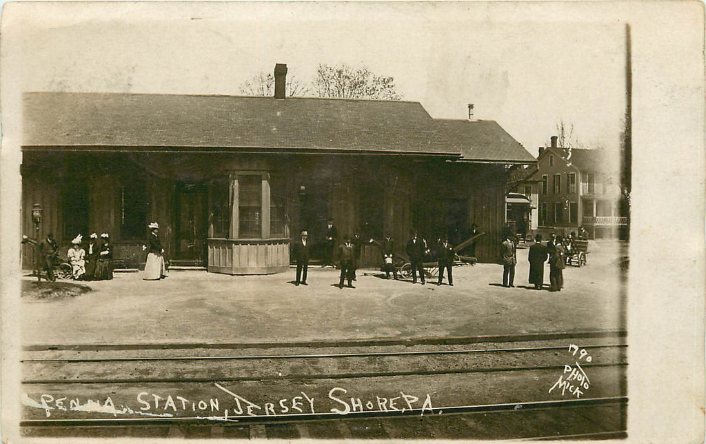 Jersey Shore - Penna Station - Train Depot - PRR - Antes Fort - Real Photograph