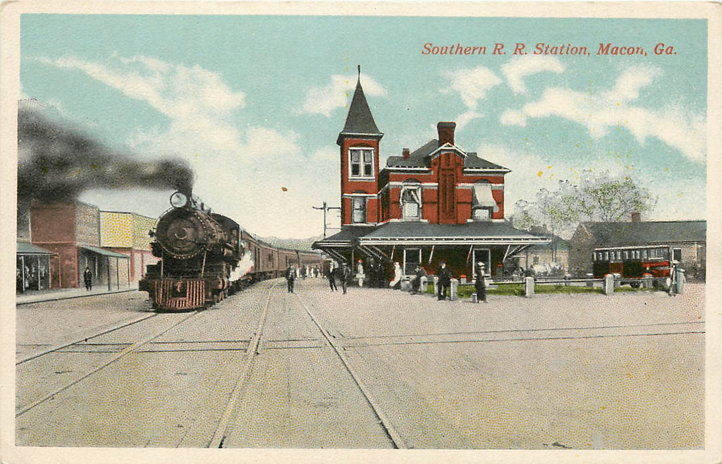 Macon Georgia - Southern Railroad - Depot - Station - Train