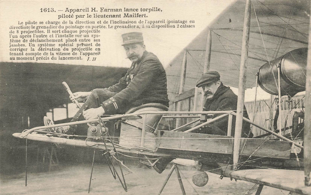Farman Airplane - Mailfert Pilot - Early Aviation - France