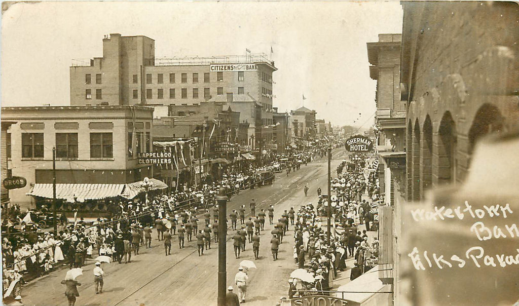 Alberdeen - SD = Watertown Band - Elks Parade - RPPC - 1911