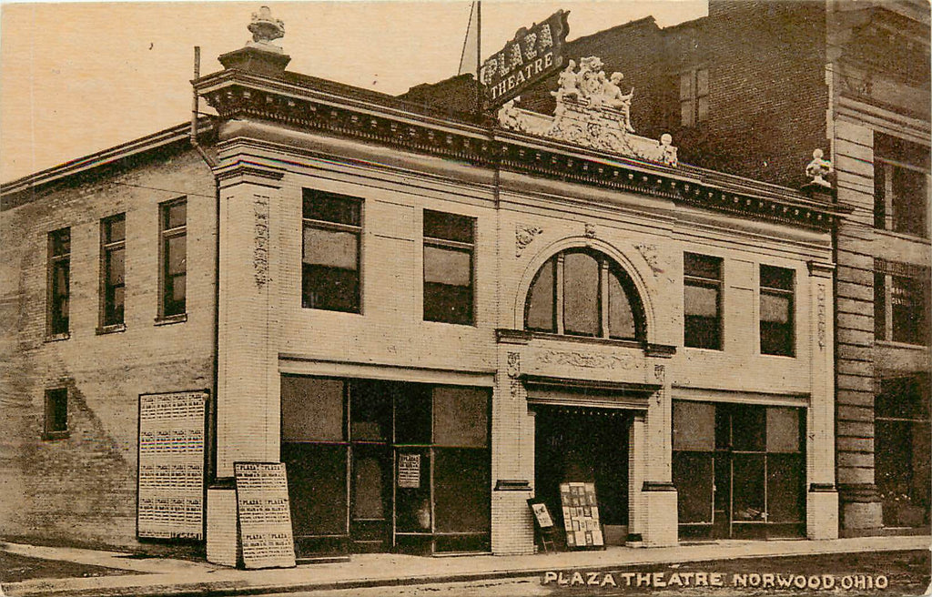Norwood - Ohio - Plaza Theatre - Original Postcard