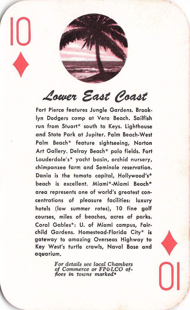 Reddy Kilowatt - Florida Power -  Vacation Playing Card SET - Tourism