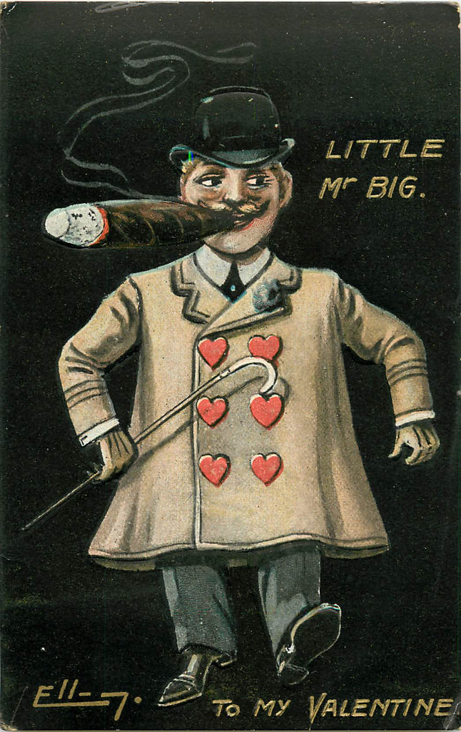 Valentine - Signed Art - Ellam - Little Mr Big - Giant Cigar