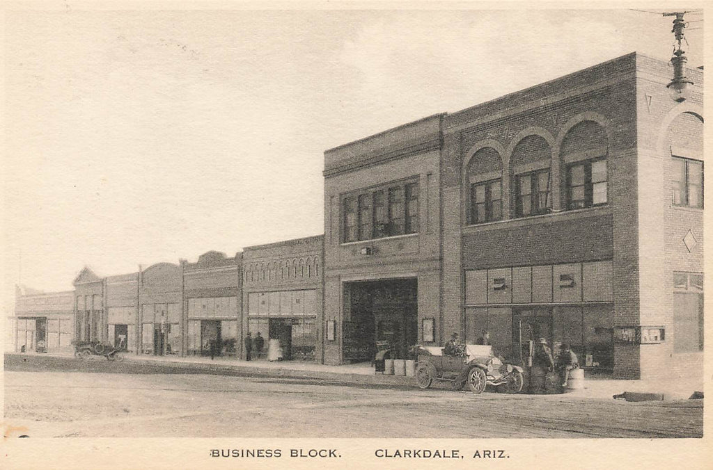 Clarkdale AZ - Arizona - Business Block - Albertype
