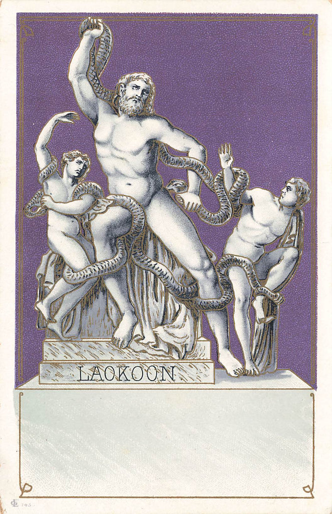 Laokoon - Laocoon - Greek Mythology - Art Nouveau Postcard - Nice
